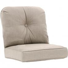 Sunbrella Cast Ash Medium Square Outdoor Replacement Club Chair Cushion Set W/ Piping By BBQGuys