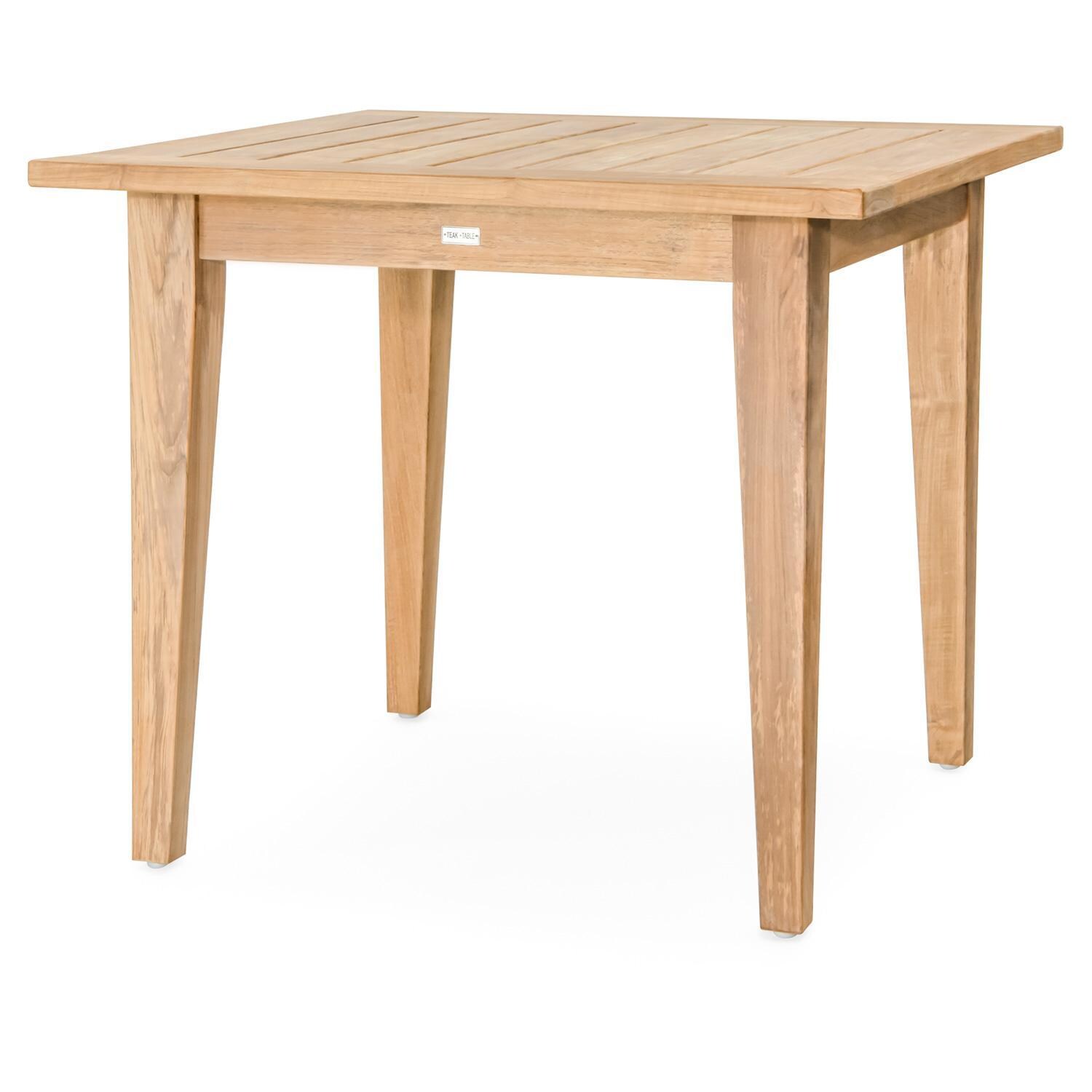 Teak + Table Havana/Friday 42 Inch 5 Piece - Table Side View - White Background thumbnail