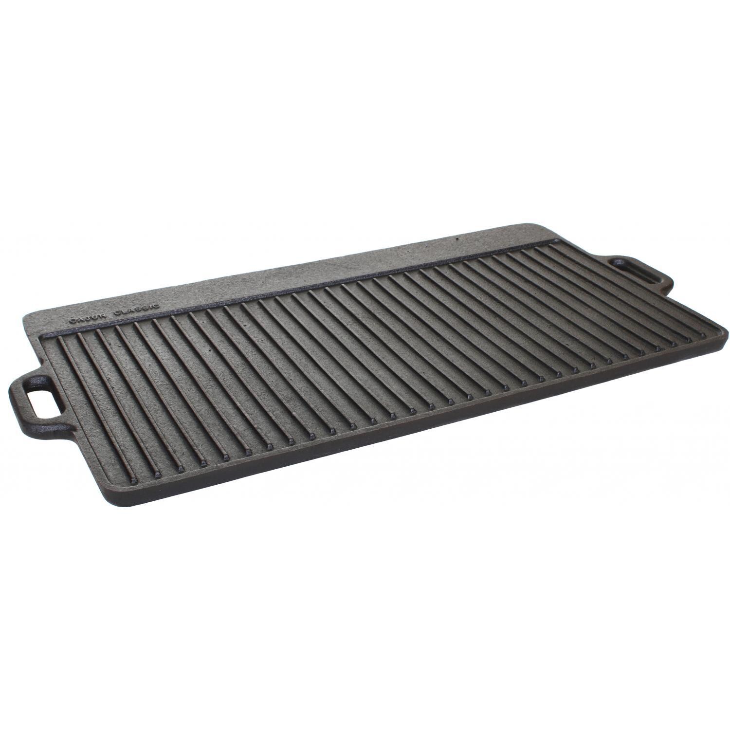 Cajun Classic 28-Inch Reversible Seasoned Cast Iron Griddle - GL10494AS