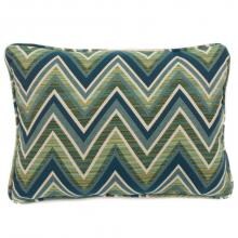 Sunbrella Fischer Lagoon Outdoor Throw Pillow W/ Piping By Lakeview Outdoor Designs - 13 X 18