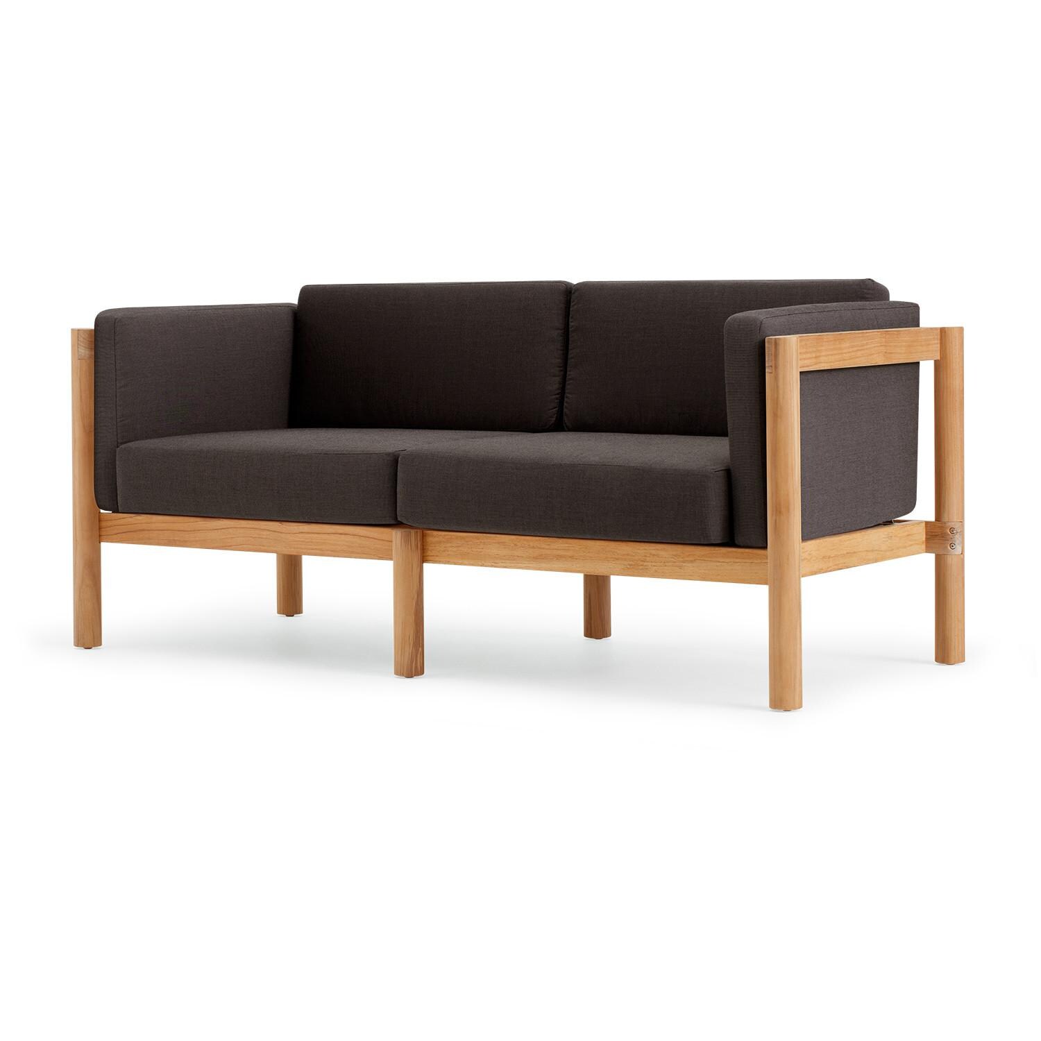 Neighbor Loveseat W/ Sunbrella Cushion Arms - Sunbrella Coal image