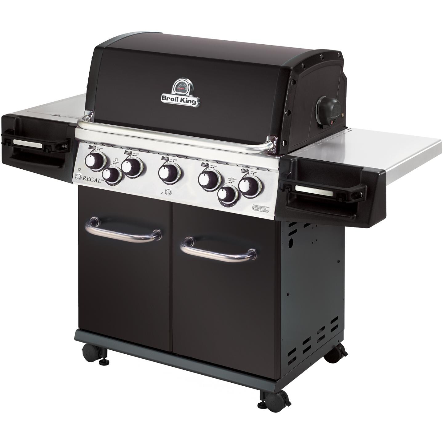 Broil King Regal 590 Pro 5-Burner Freestanding Gas Grill - Angled View thumbnail