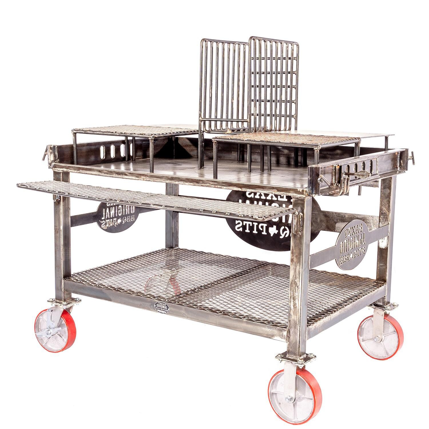 Texas Original Pits LFT-48 Laredo Basic Live Fire Table - Back Angled thumbnail