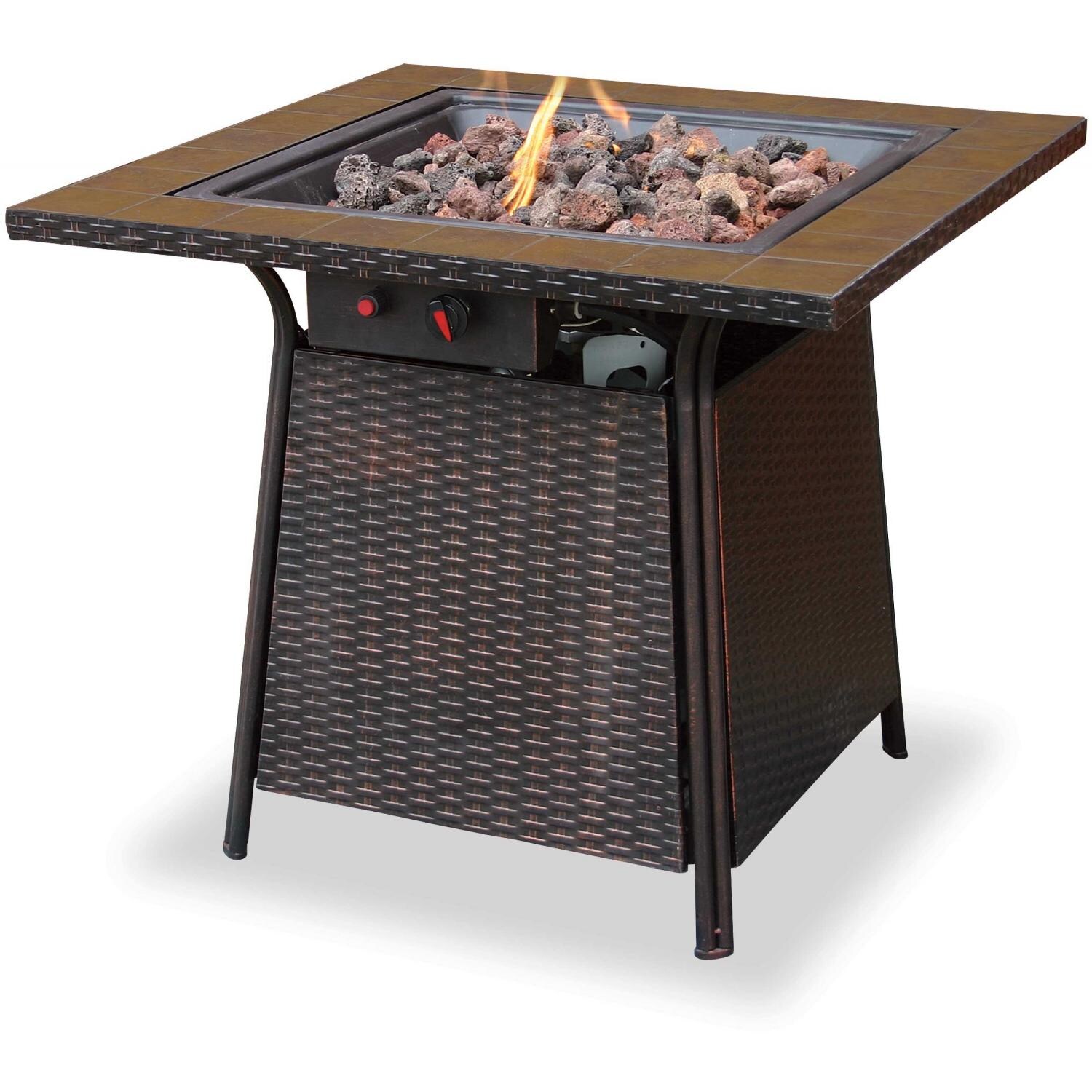UniFlame 32 Inch Propane Fire Pit With Electronic Ignition BBQGuys