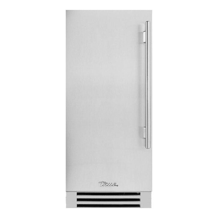 True 15 Inch 85 Lb. Left Hinge Outdoor Ice Maker - Stainless Steel - TUI-15-L-SS-D