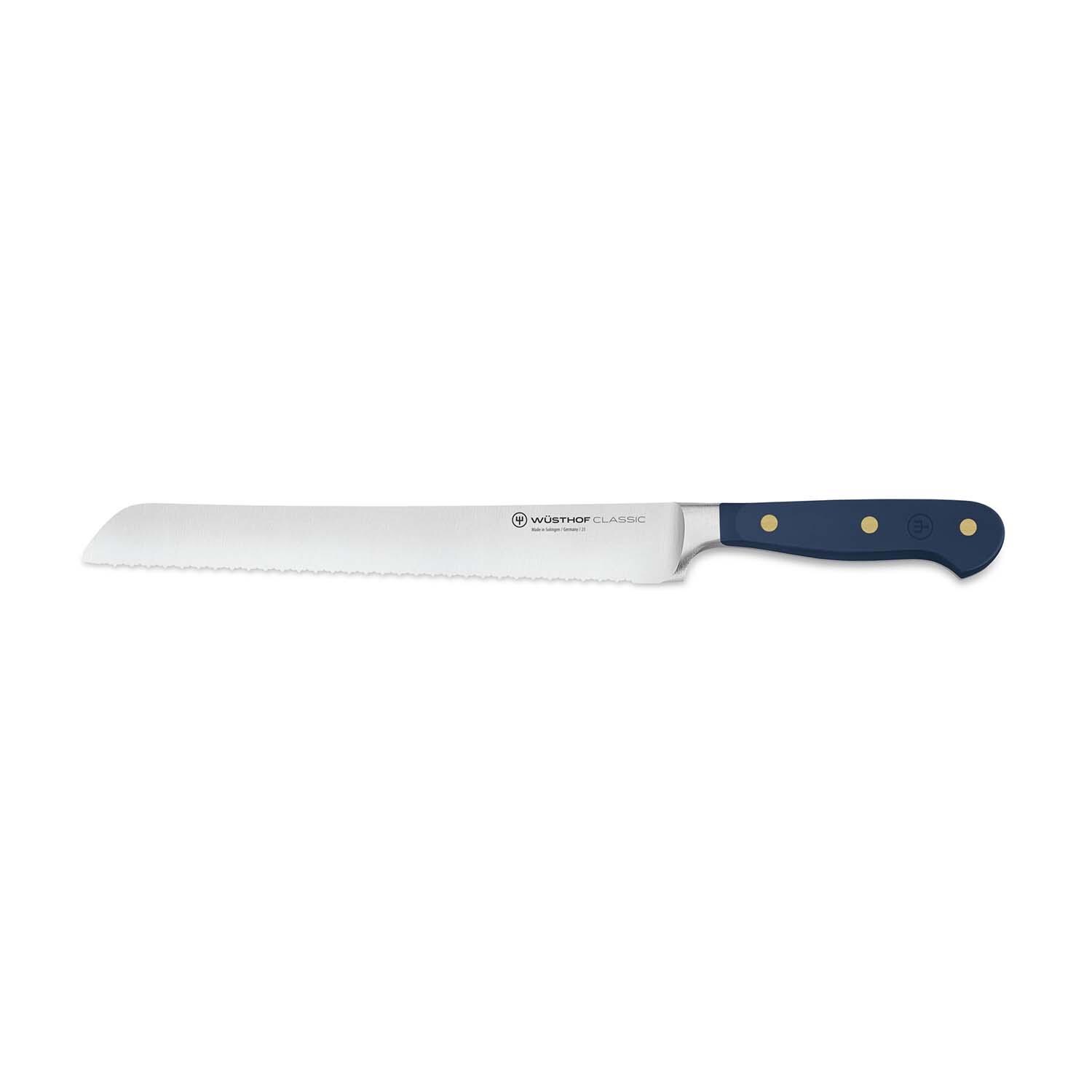 Wusthof 1061706623 Classic Wild Blueberry 9 Inch Precision Double-Serrated Bread Knife - White Background thumbnail