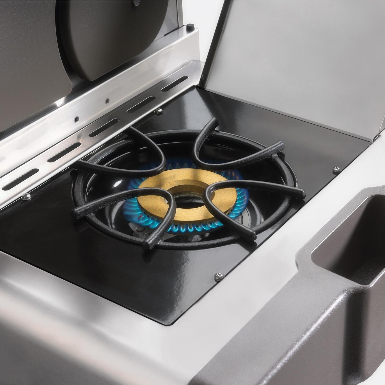 Napoleon LEX 605 Natural Gas Grill On Cart - Range Side Burner thumbnail