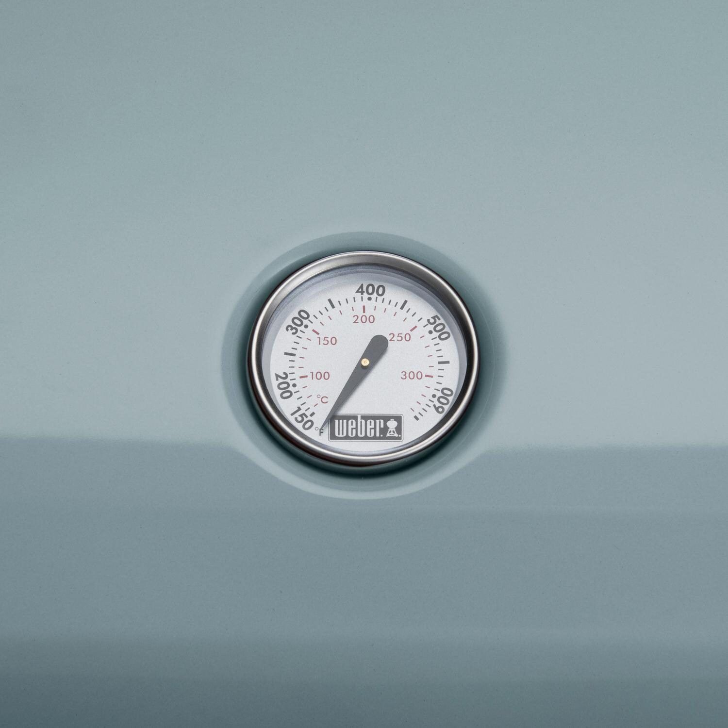 Weber 92400901 Ice Blue Lumin Portable 1560 Watt Electric Grill - Thermometer thumbnail