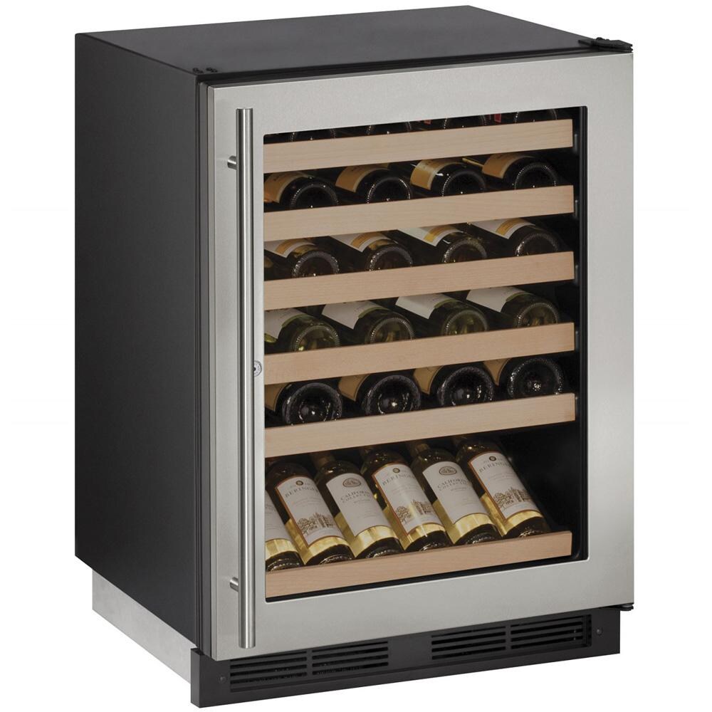 U-Line 24-Inch 48 Bottle Built-In Wine Captain With Lock - Stainless Steel - U-1224WCS-13B thumbnail