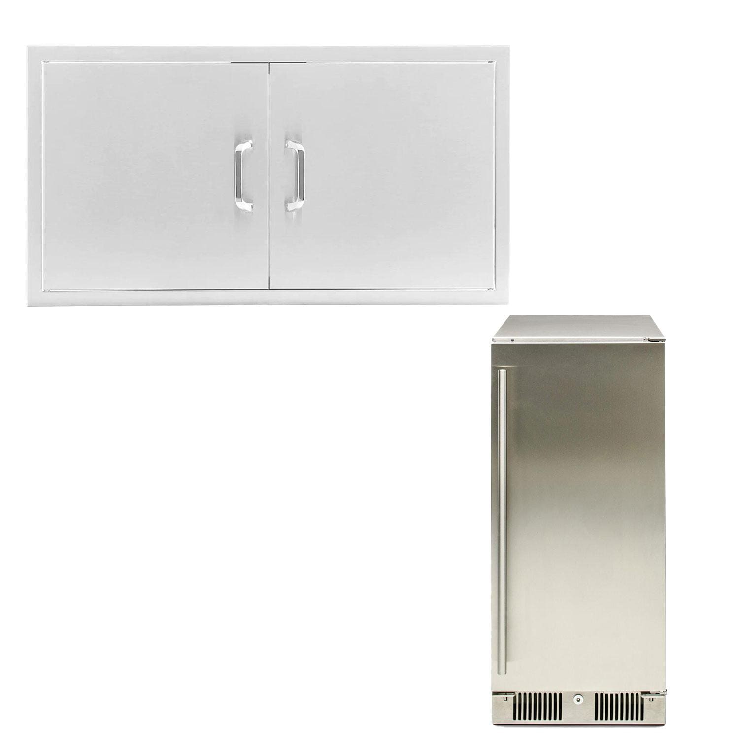 Blaze LUX 4 Burner Fridge and Door Bundle