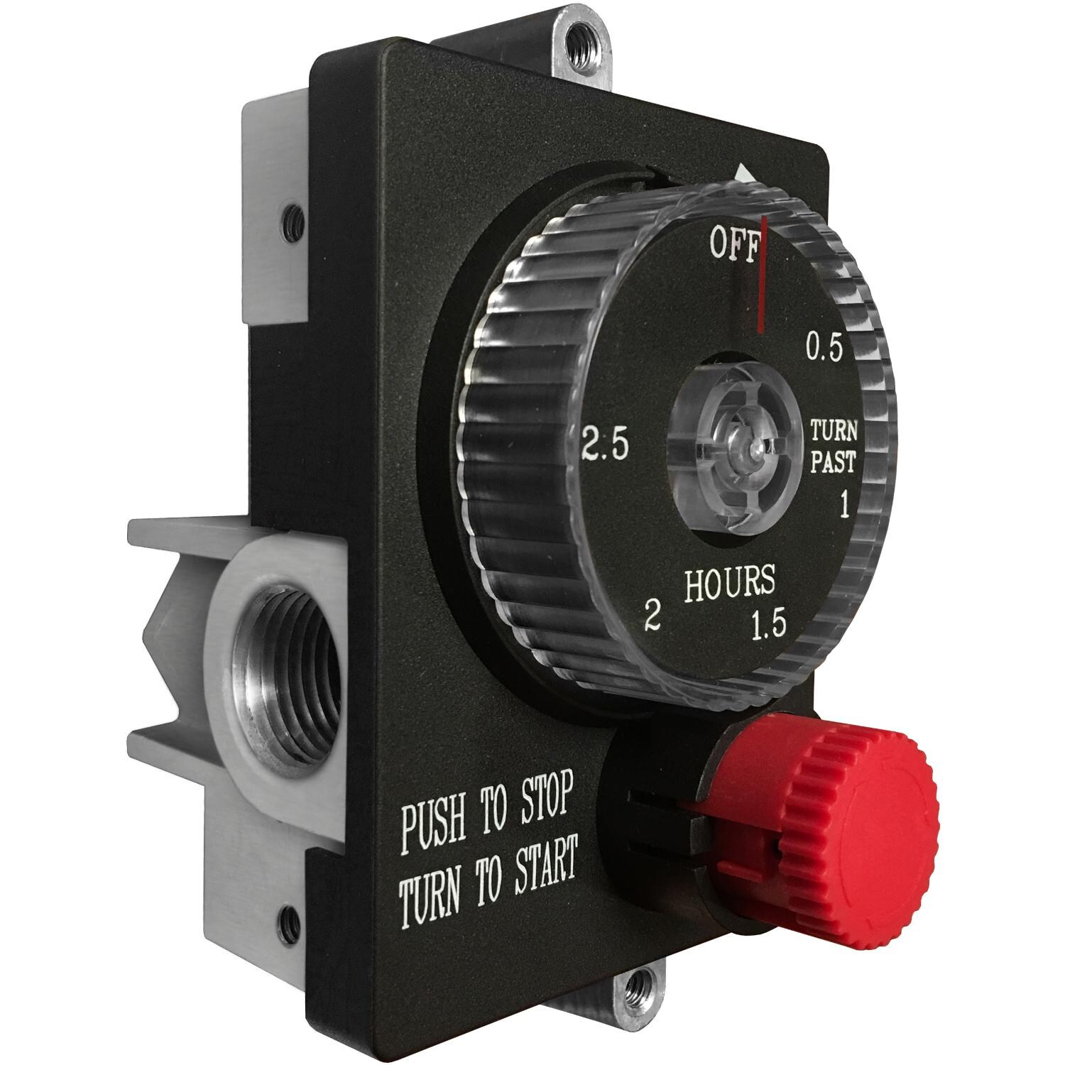 Summerset ESTOP1-0H Automatic 1 Hour Timer Gas Safety Shut-Off Valve With Emergency Stop - Angled View thumbnail