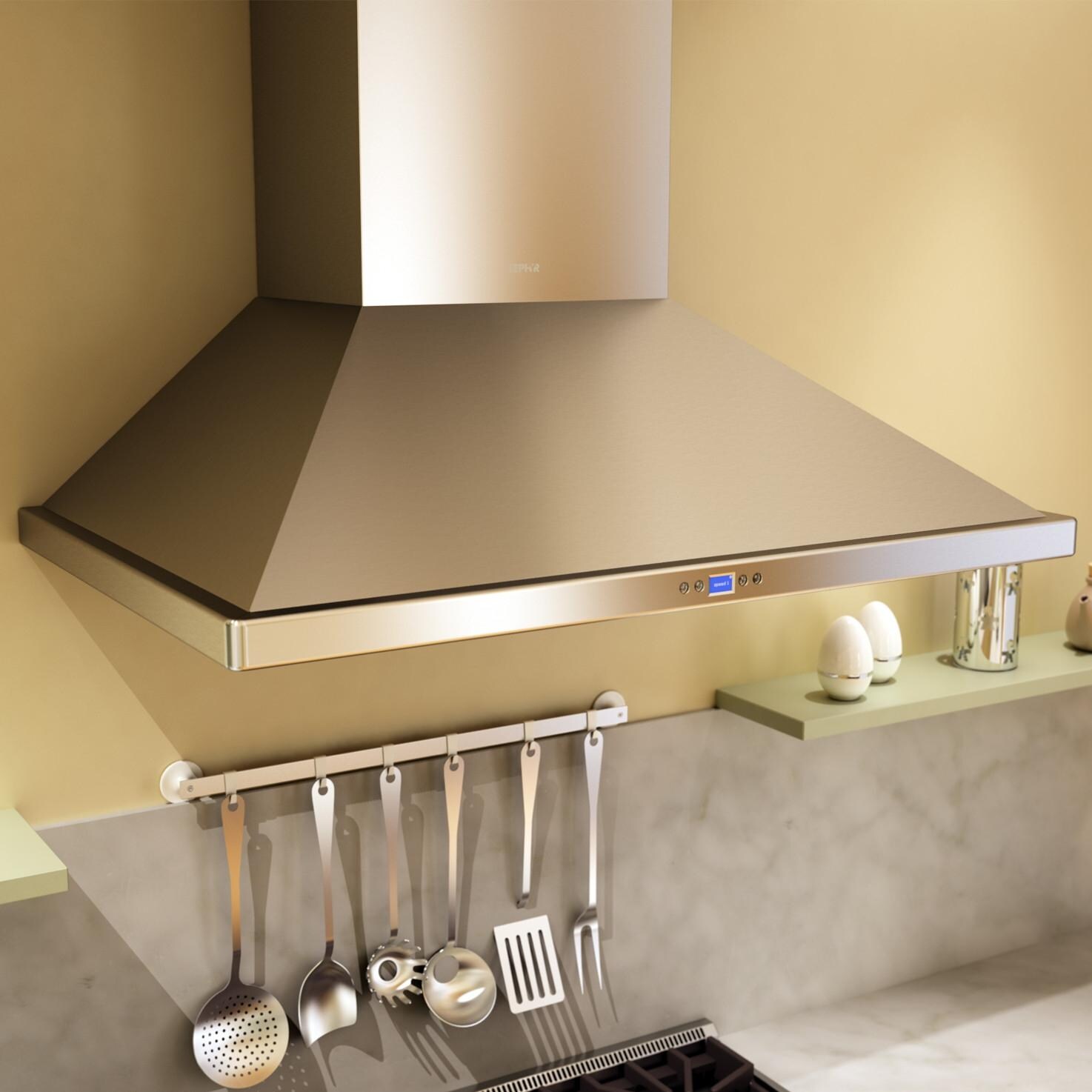 Zephyr Range Hoods 30-Inch Euorpa Venezia Wall Mount Chimney Hood With 715 Internal Blower - Stainless Steel - ZVE-E30BS - Top View thumbnail