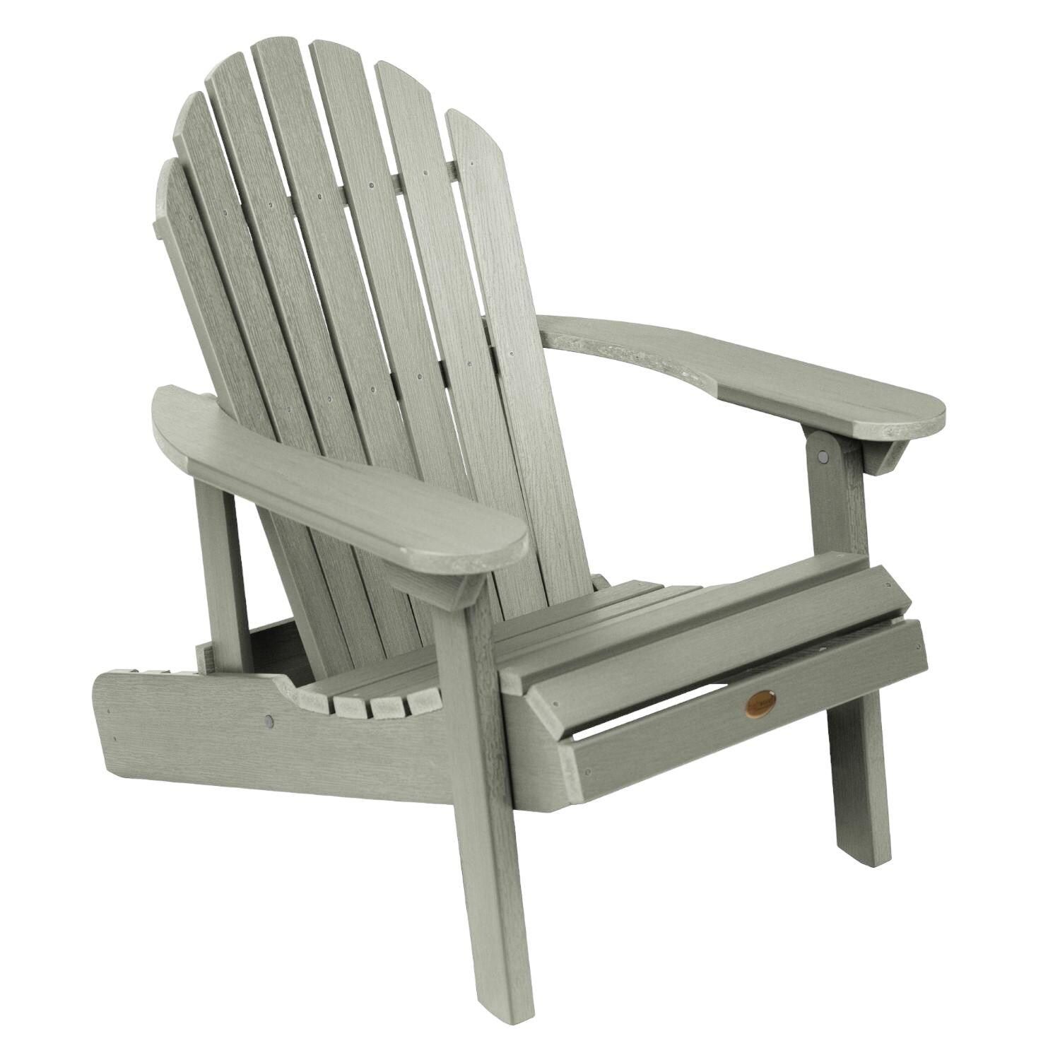 Lakeview Dream Bay Folding & Reclining Adirondack Chair - Eucalyptus - On White thumbnail