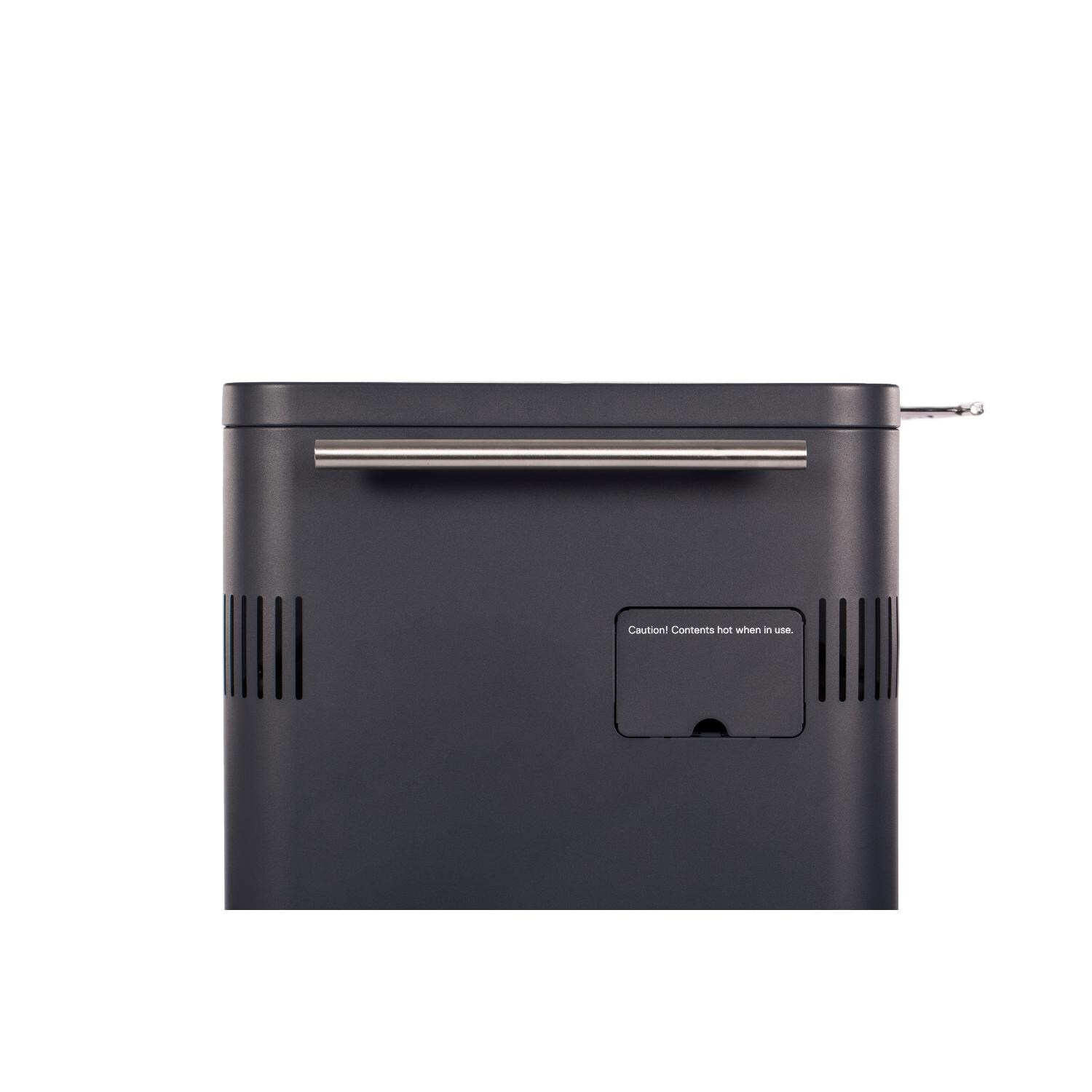 Everdure By Heston HUB 54-Inch Charcoal Grill With Rotisserie & Electronic Ignition - HBCE2BUS - Side View thumbnail