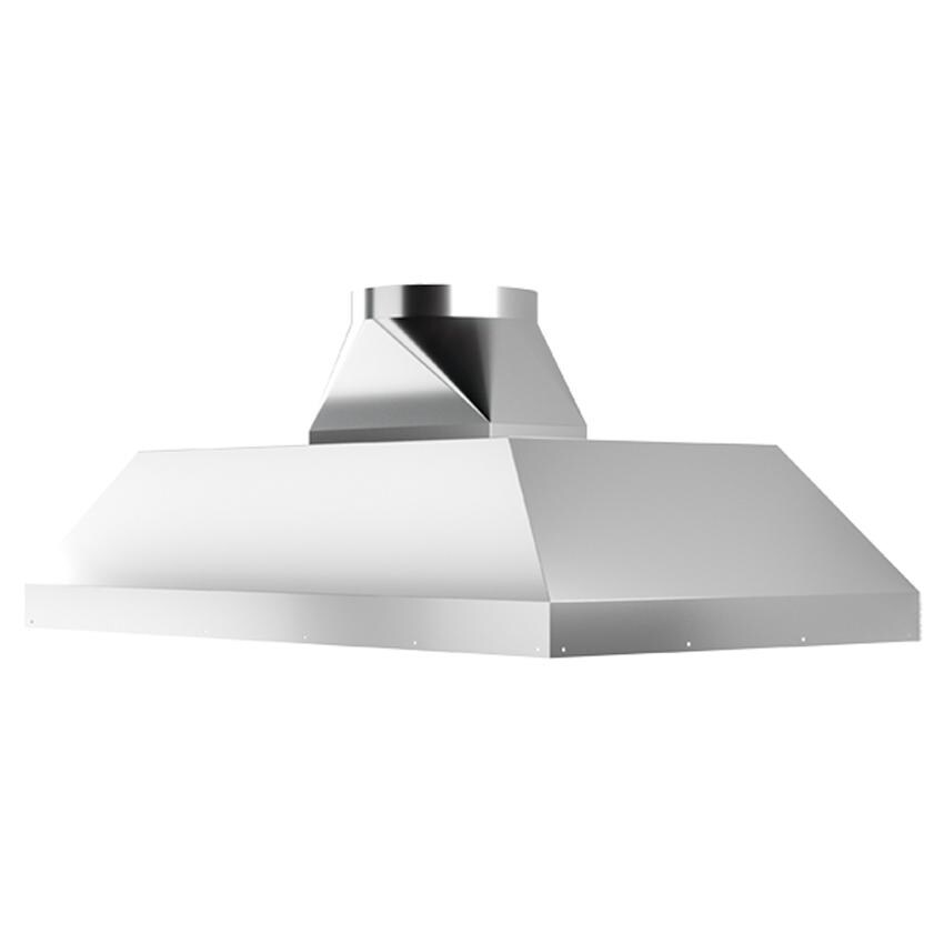 Vent-A-Hood TH454PSLE SS 54-Inch 1100 CFM Island Insert - Stainless Steel - Right Side Angled View thumbnail