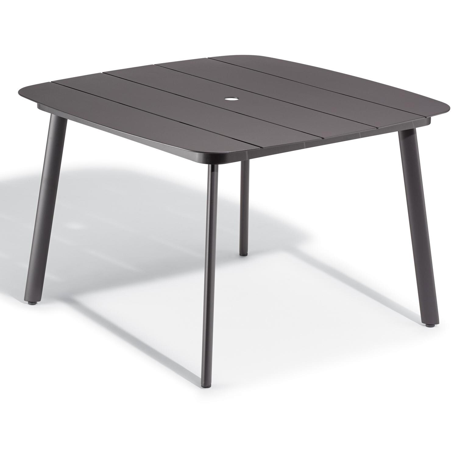 Oxford Garden Eiland 45 Inch Carbon Aluminum Dining Table thumbnail