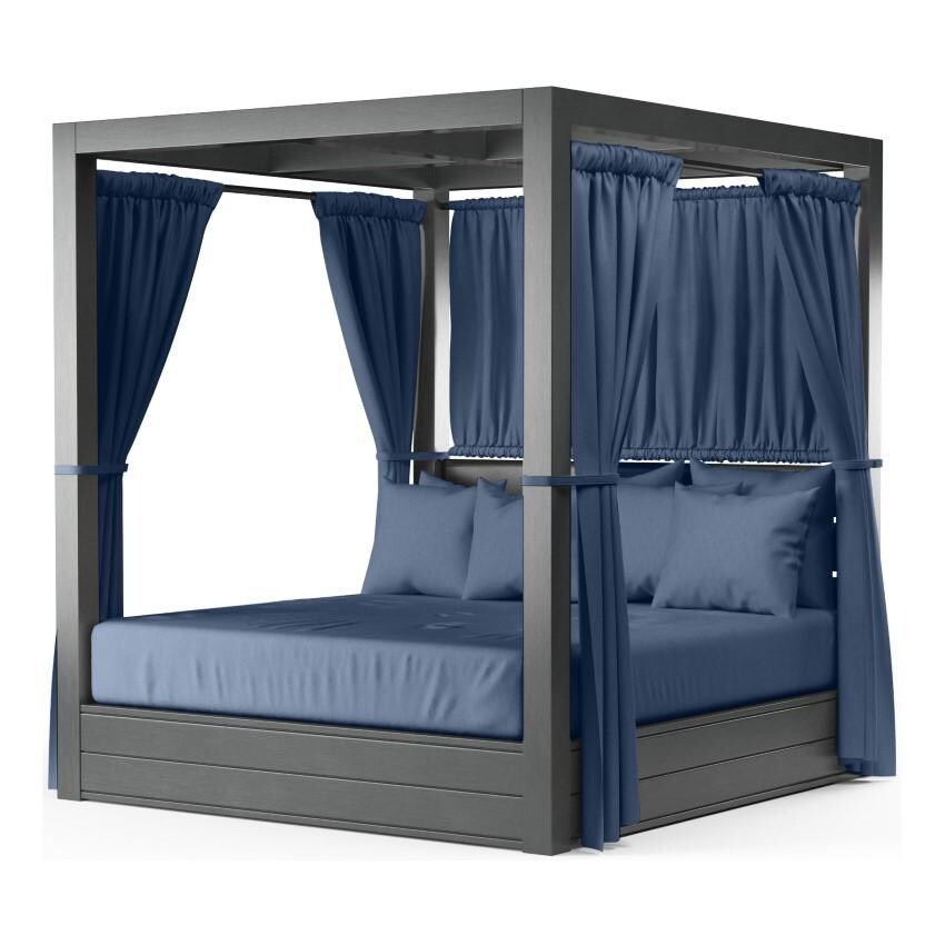 Redondo Aluminum Daybed in Slate/Spectrum Indigo by Sunset West