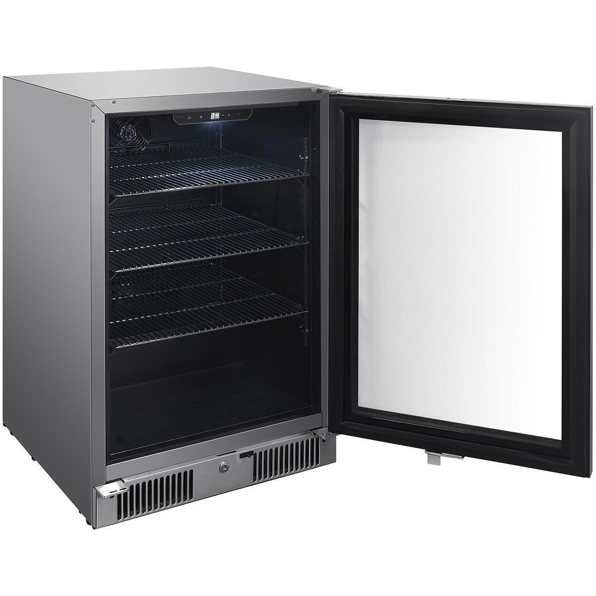 Blaze BLZ-GDBEV20-4.5 20-in 4.5 Cu. Ft. Outdoor Rated Beverage Cooler - Door Open - White Background thumbnail