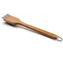 Verde 14-Inch Bamboo Grill Brush With Stainless-Steel Scraper And Stainless Steel Bristles image