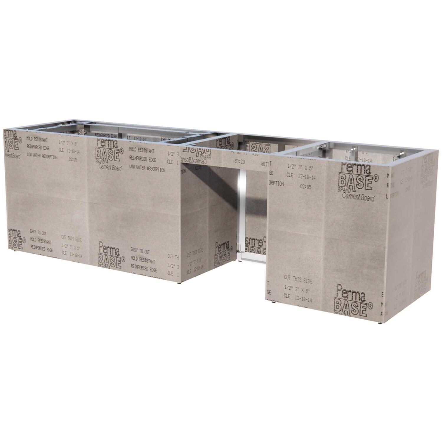 Grillnetics Legacy RTF-MYKONOS KIT Mykonos 115 1/2-Inch Ready To Finish Outdoor Kitchen Island Kit thumbnail