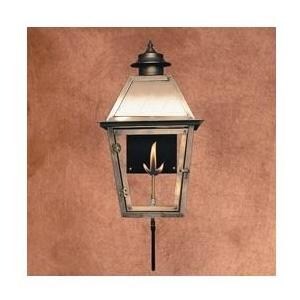 Legendary Lighting Atlas 3 Copper Propane Gas Light With Wall Bracket And Electronic Ignition