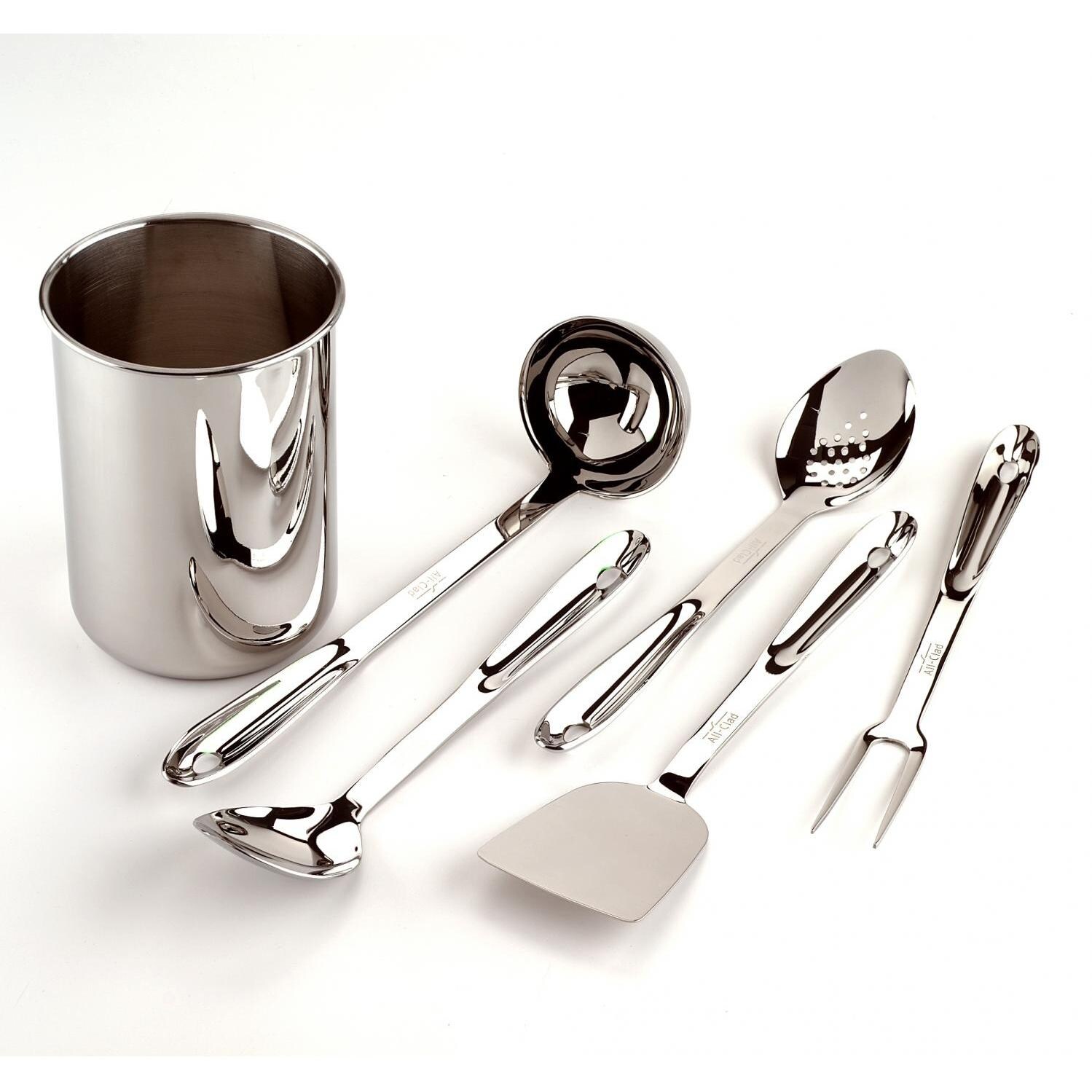 All-Clad Stainless 6-Piece Kitchen Tool Set Display thumbnail