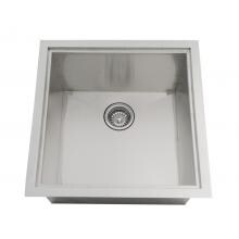 Sunstone Dual Mount 20-Inch Outdoor Rated Single Basin Sink With Cover - B-SK20 image