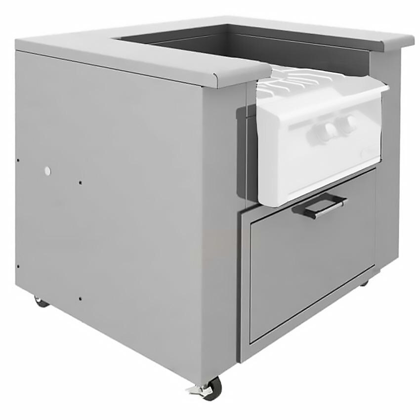 Alfresco Grills AXEVP-COUNTER-SC Stainless Steel Counter w/ Storage - Counter - White Background thumbnail