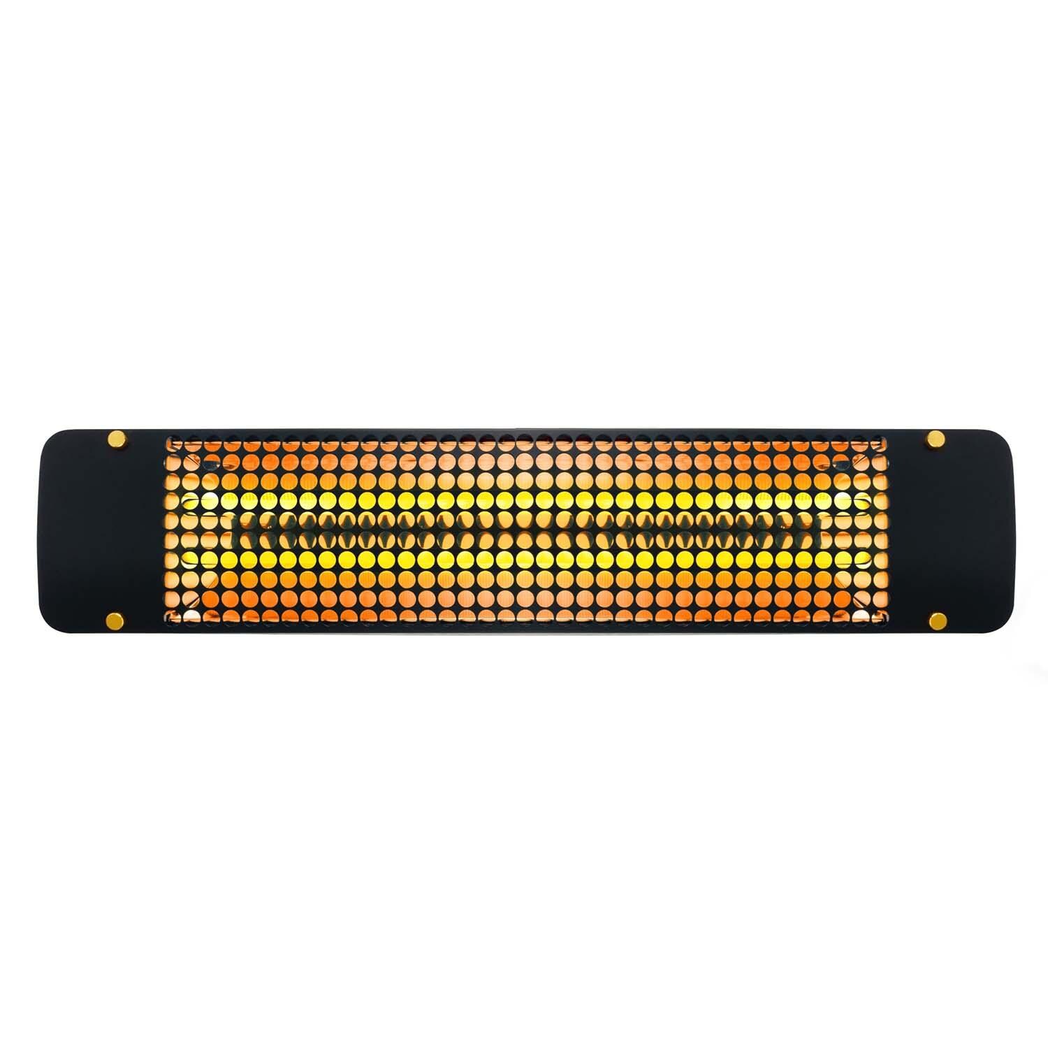Eurofase Admiral 39-Inch 5000 Watt Dual Element 208V Electric Infrared Patio Heater - Black - EF50208B7