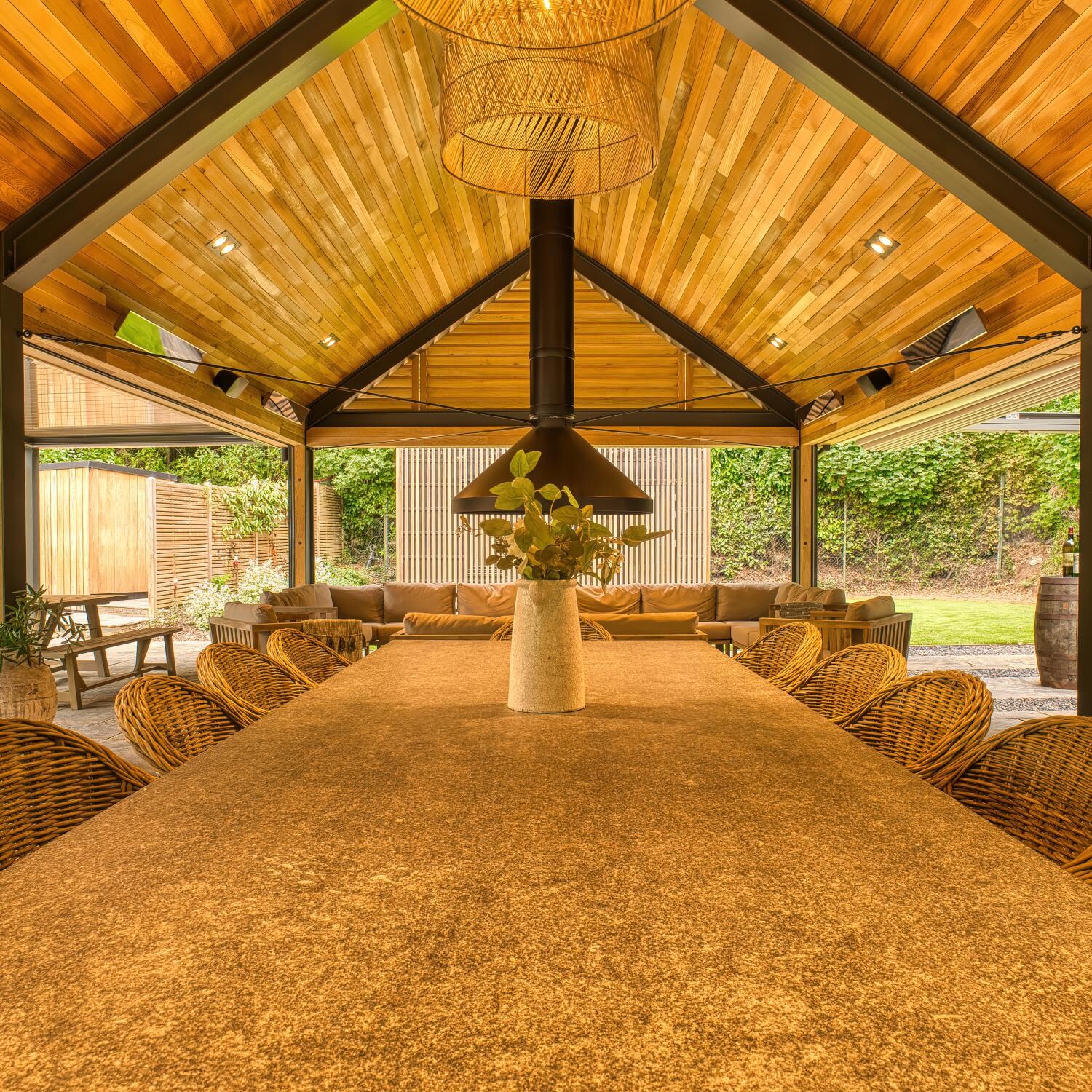 Bromic BH3622000 53-Inch 4500W Dual Element 240V Black Electric Infrared Heater - Zoomed In Pavillion thumbnail