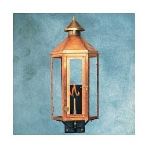 Legendary Lighting Neptune 3 Copper Propane Gas Light With Wall Bracket And Electronic Ignition