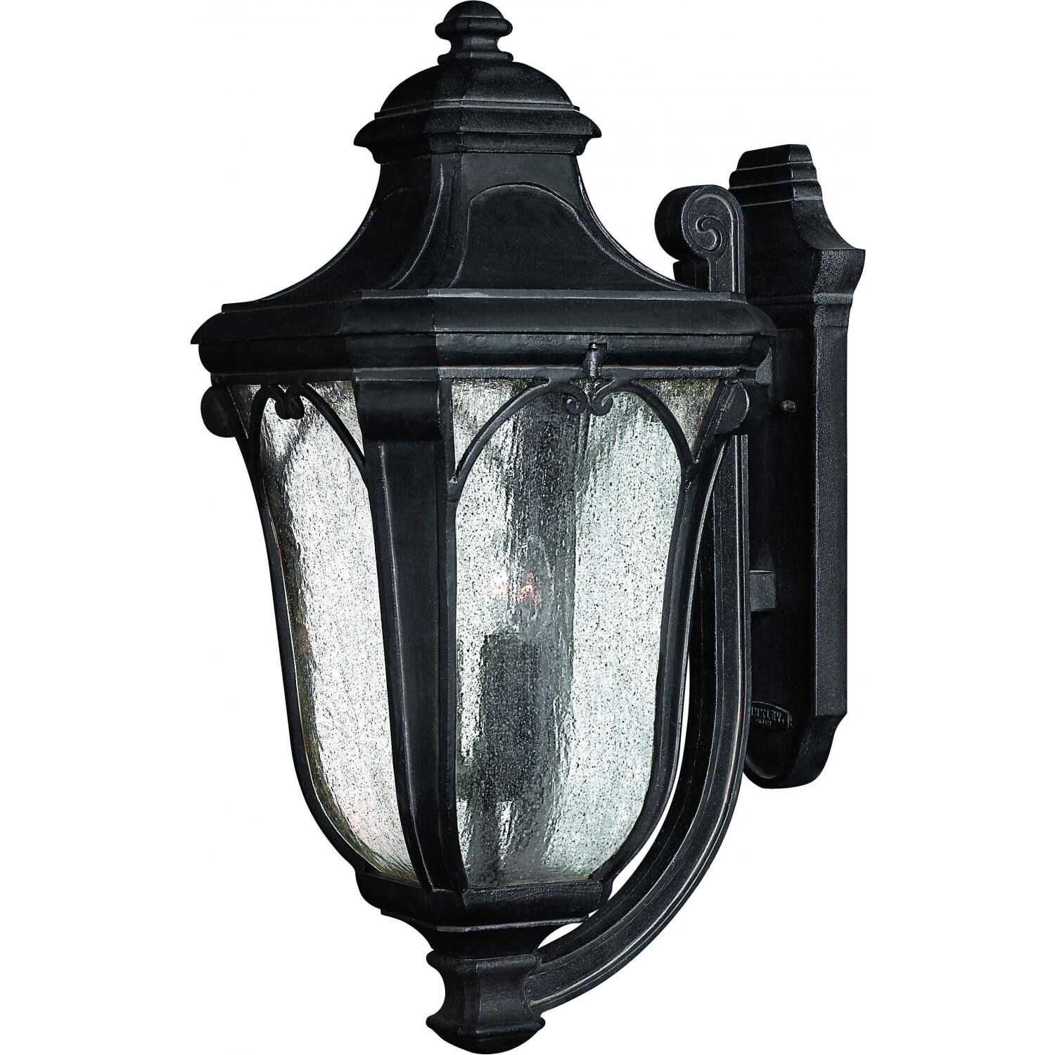 Hinkley Lighting Trafalgar 1319MB 40W Three Light Outdoor Wall Lantern - Museum Black thumbnail