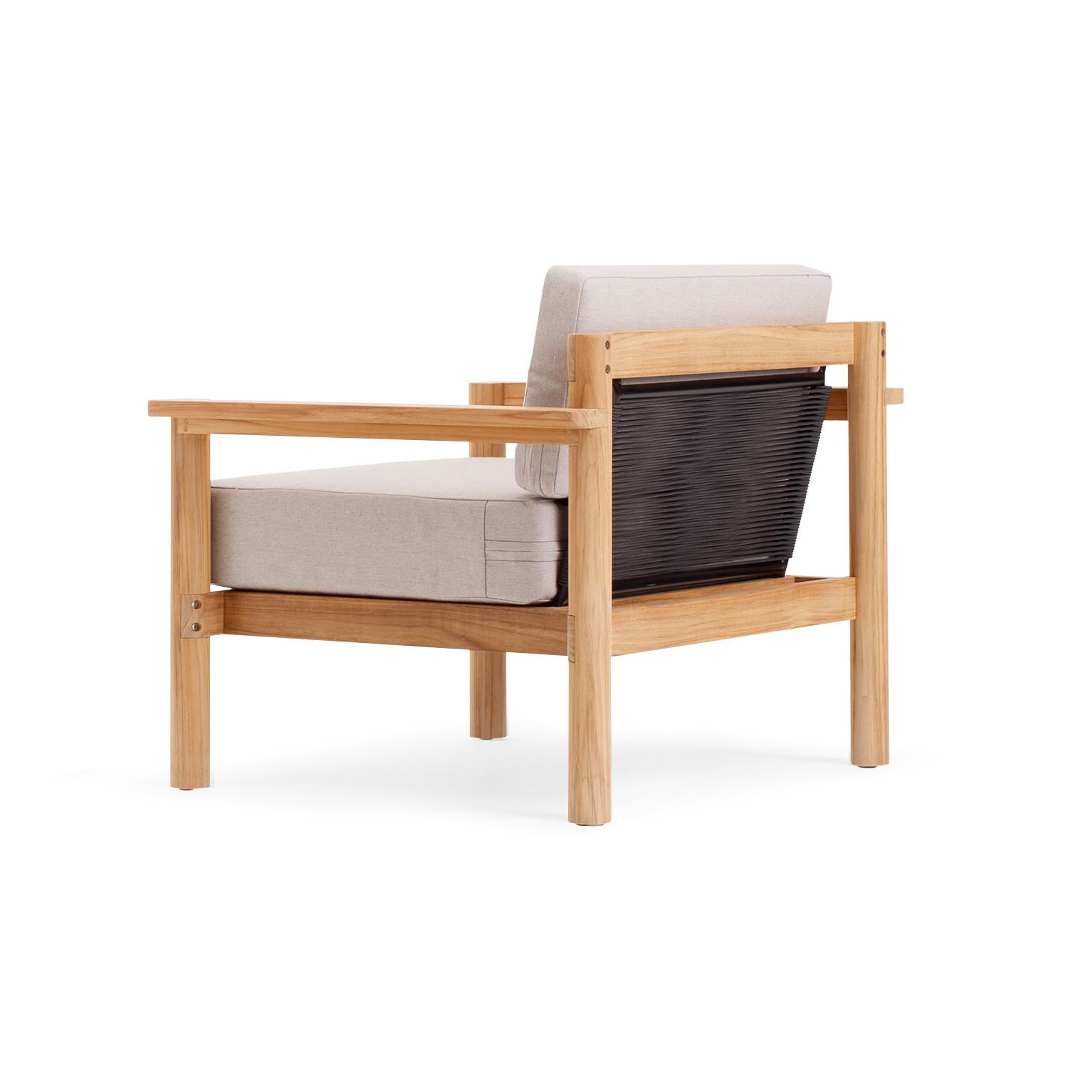 Neighbor HVN-CHAIR-AS-2 Chair W/ Teak Arms - Rear View thumbnail