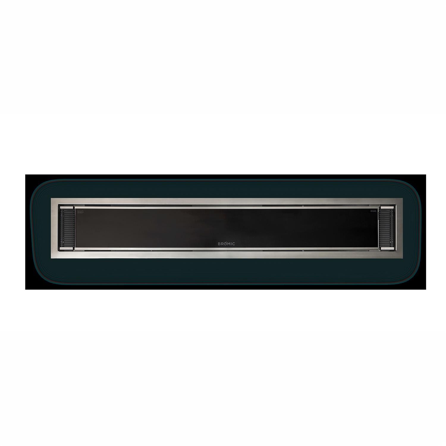 Bromic BH3623012-1 Platinum Electric 4500W Low Clearance Ceiling Recess Kit - Black Vent Front - White Background thumbnail