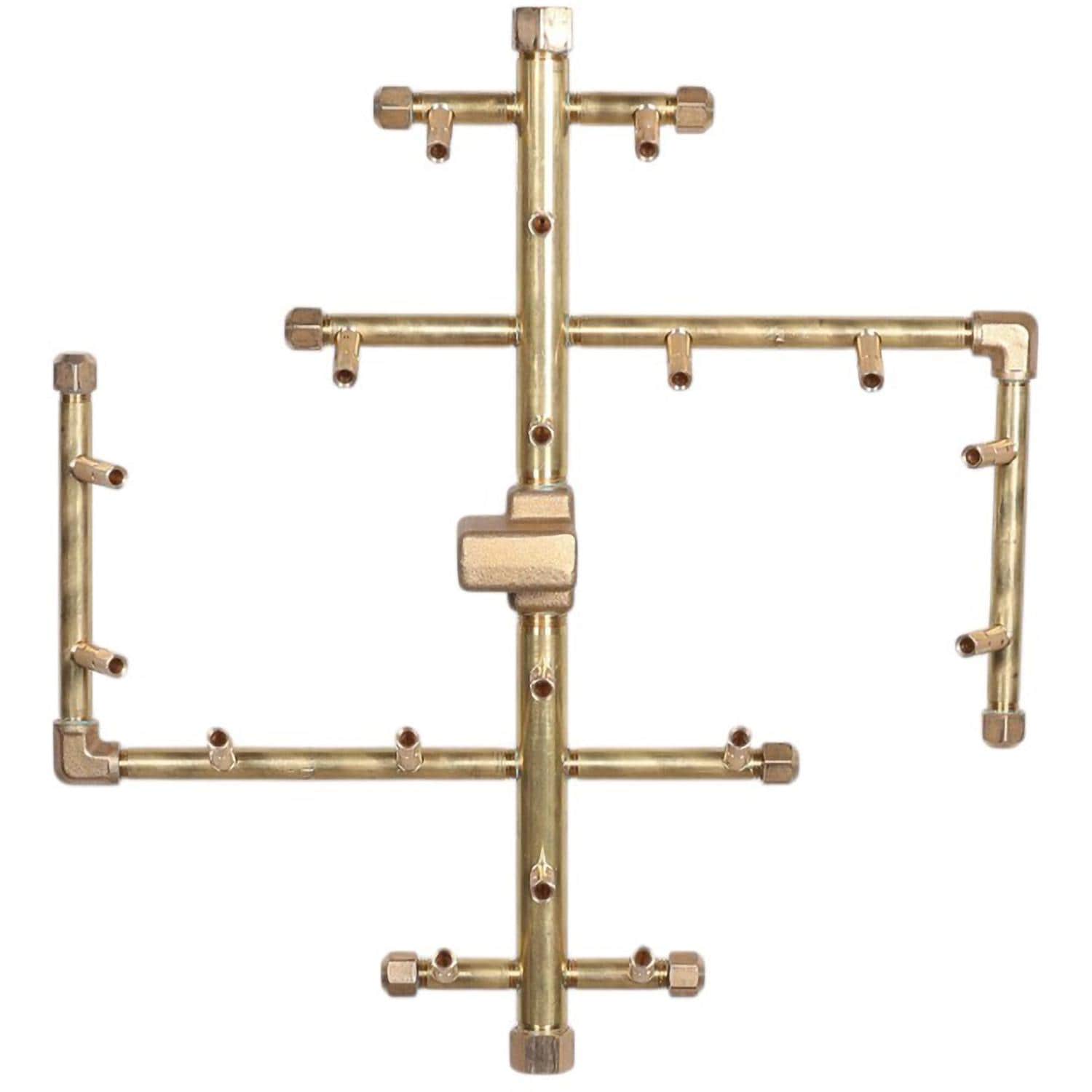 Warming Trends U180 18 X 16 Inch CROSSFIRE Brass Burner - Burner - White Background thumbnail