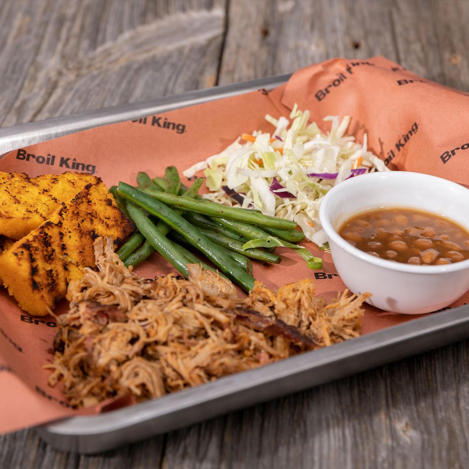 Broil King 69600 Butcher Paper - Cooked Meal Served on Butcher Paper - Lifestyle thumbnail