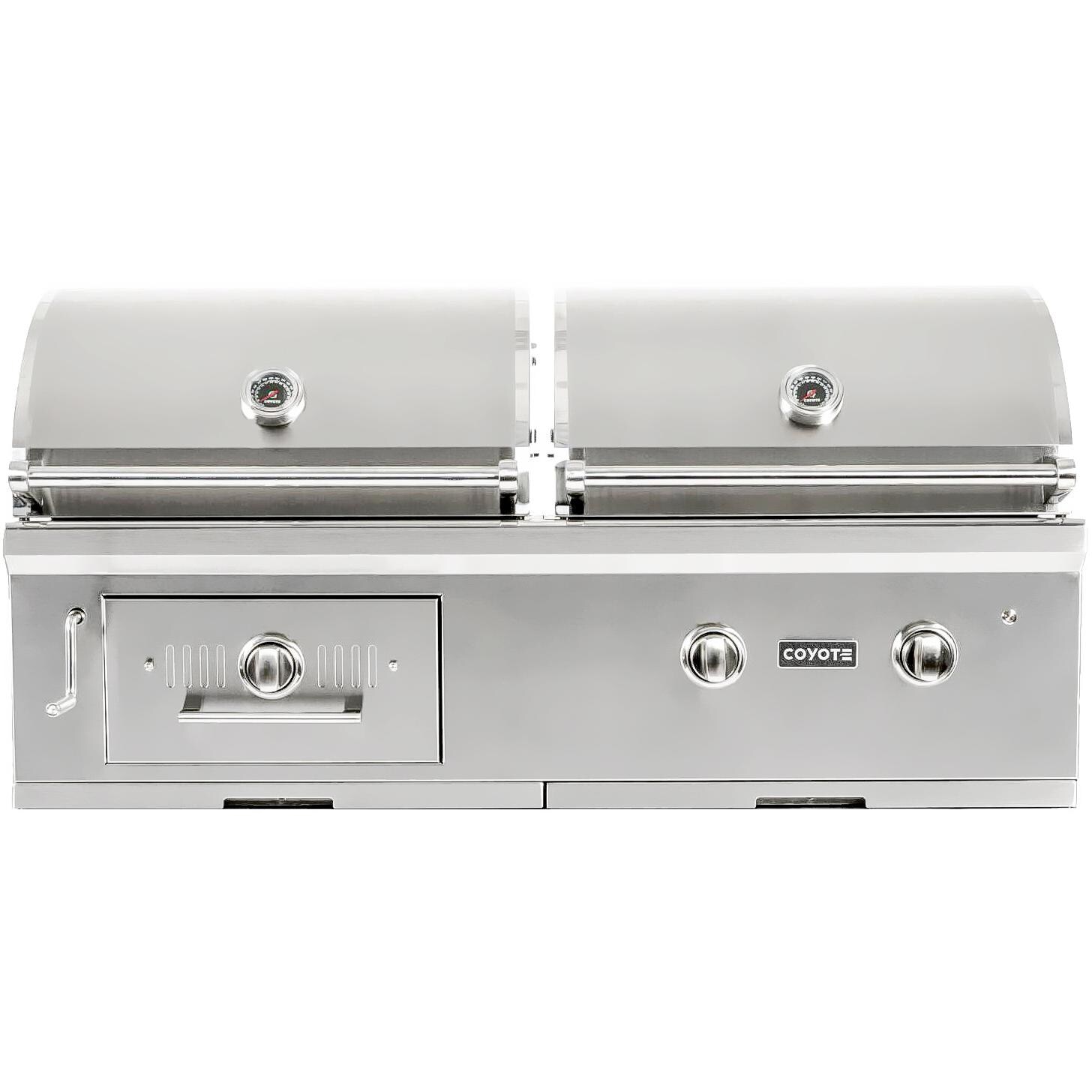 Coyote Centaur 50-Inch Built-In Natural Gas/Charcoal Dual Fuel Grill - C1HY50NG image