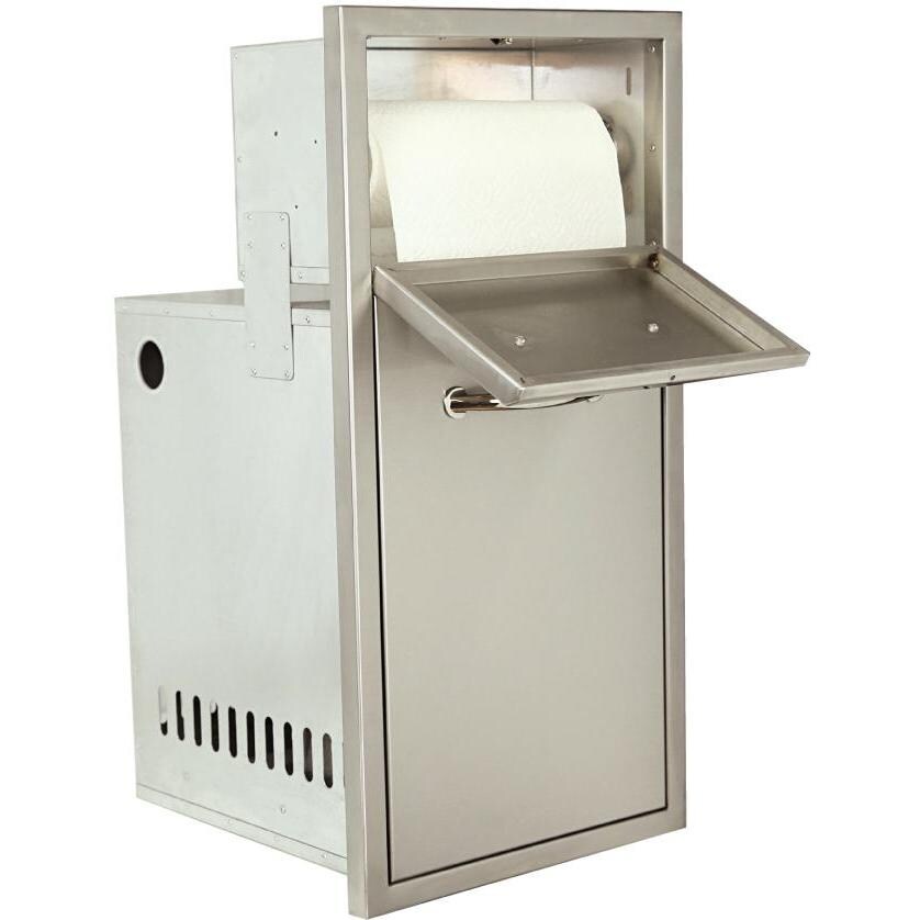 Luxor Medallion 15-Inch Trash And Paper Towel Holder Combo - AHT-M-PTTS