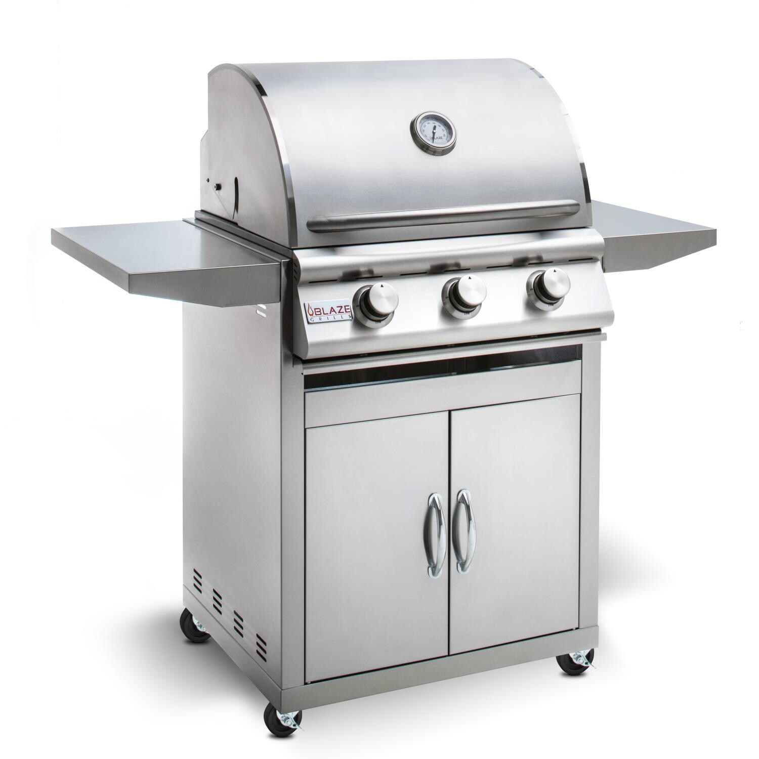 Blaze - BLZ-3LBM-NG Prelude LBM 25-Inch 3-Burner Natural Gas Grill - Angle View thumbnail