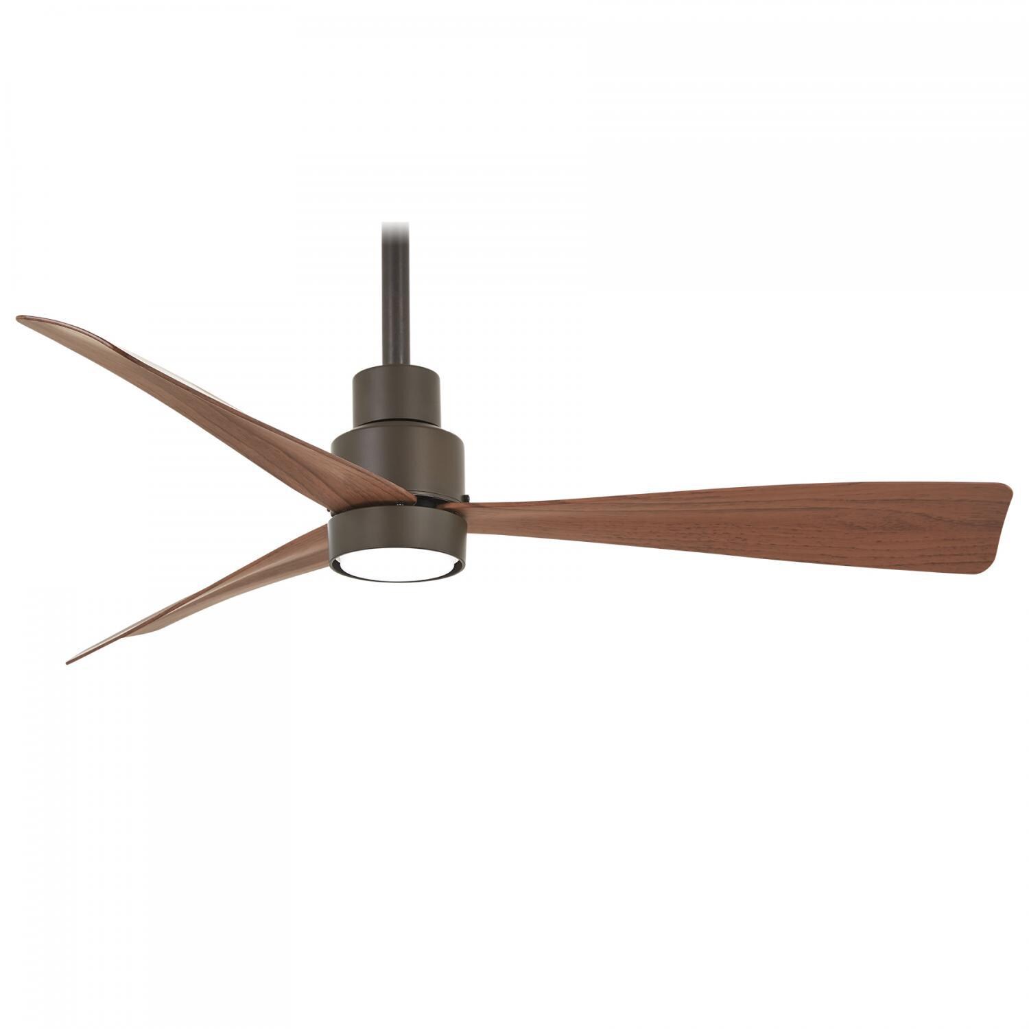 Minka-Aire F786-ORB Simple 44-Inch 3-Blade Ceiling Fan in Oil Rubbed Bronze Finish w/ - Medium Maple - Blades - Short Downrod thumbnail