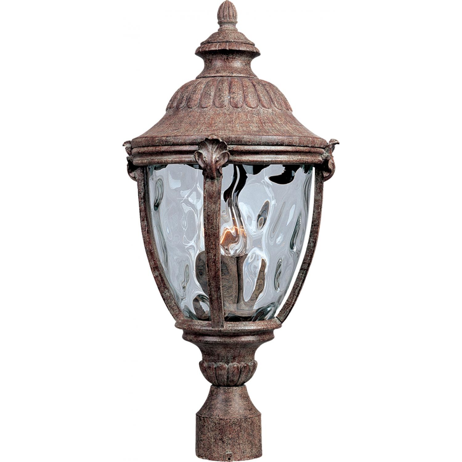Maxim Morrow Bay DC Three Light 24-Inch Outdoor Post Light - Earth Tone - 3181WGET image