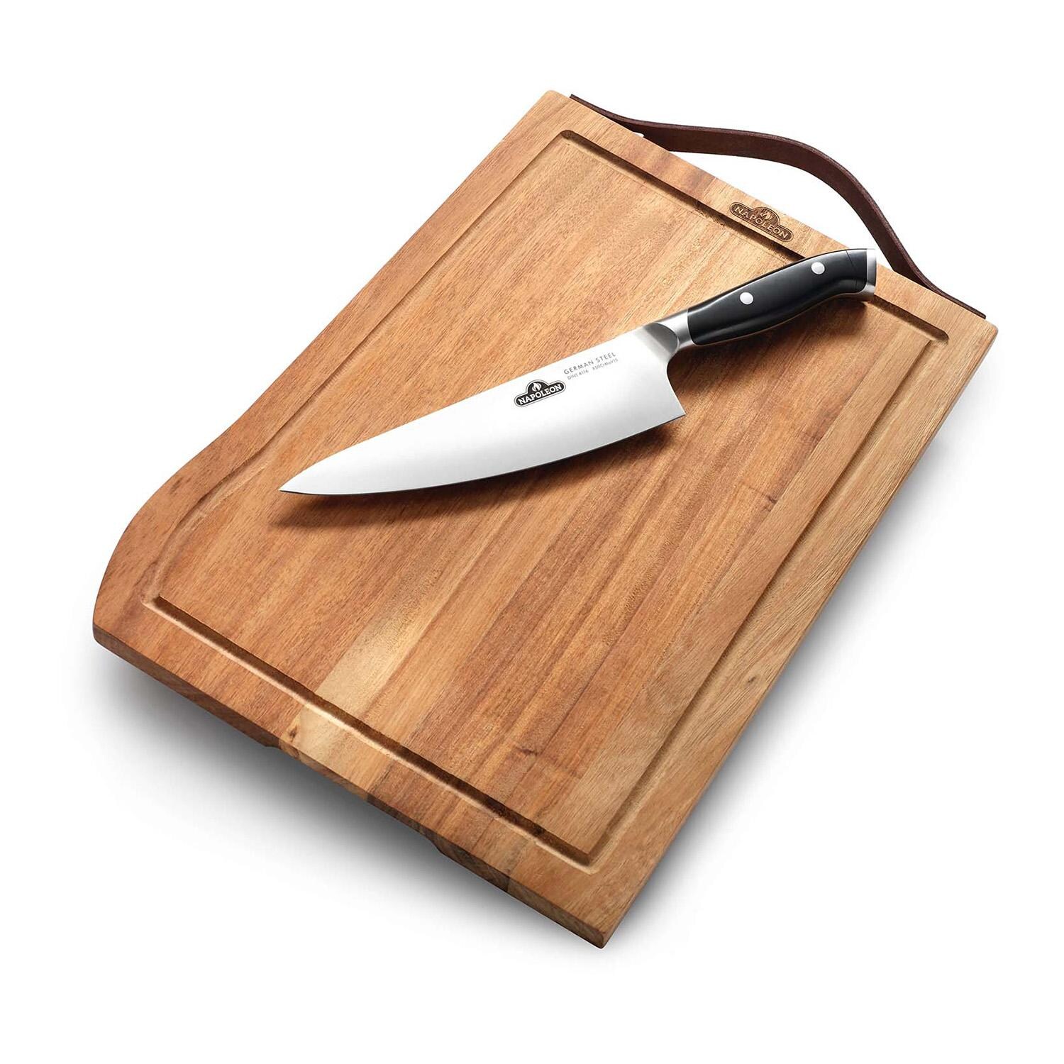 Napoleon 70066 Premium Cutting Board and Knife Set - White Background thumbnail