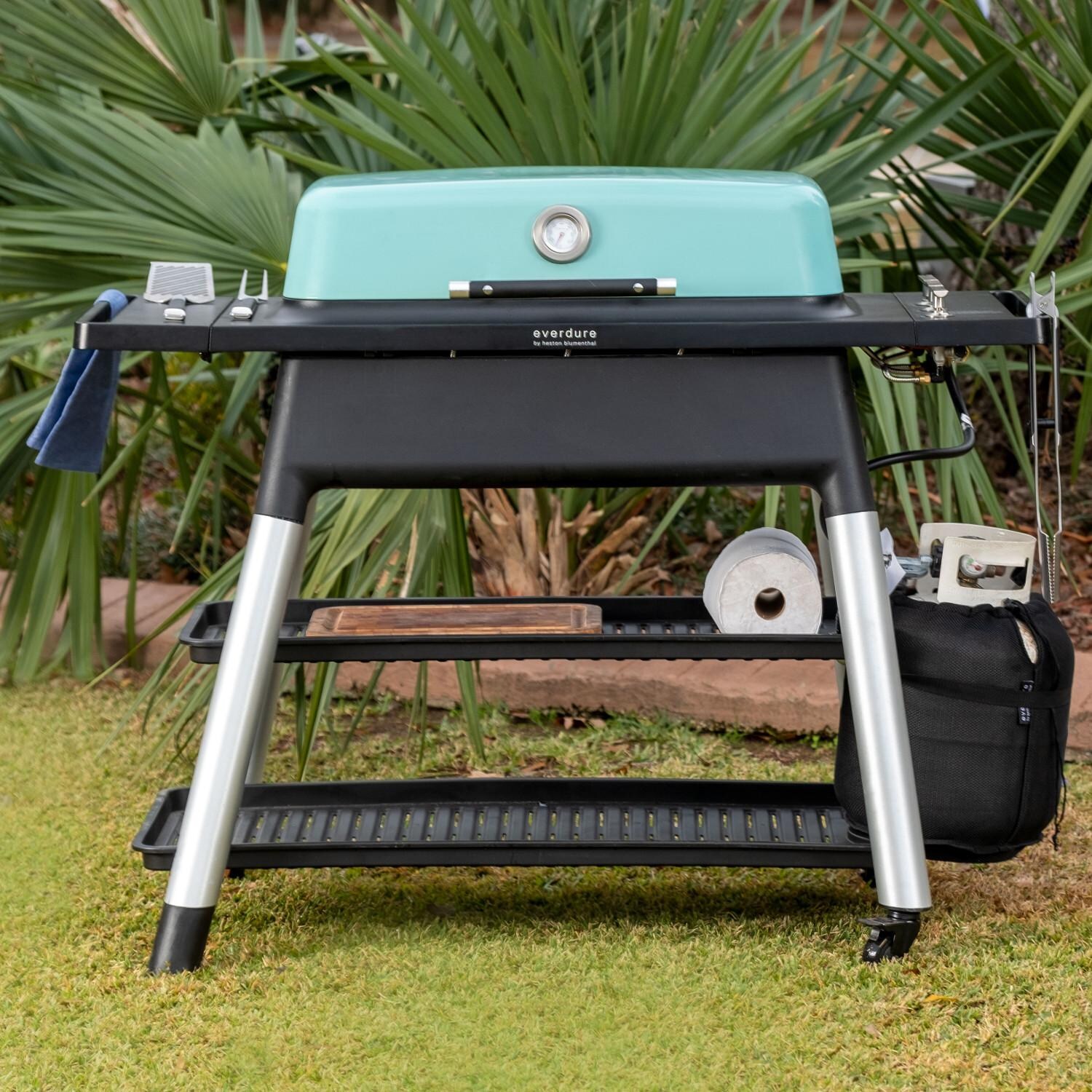 Everdure By Heston Blumenthal FURNACE 52-Inch 3-Burner Propane Gas Grill With Stand - Mint - HBG3MUS