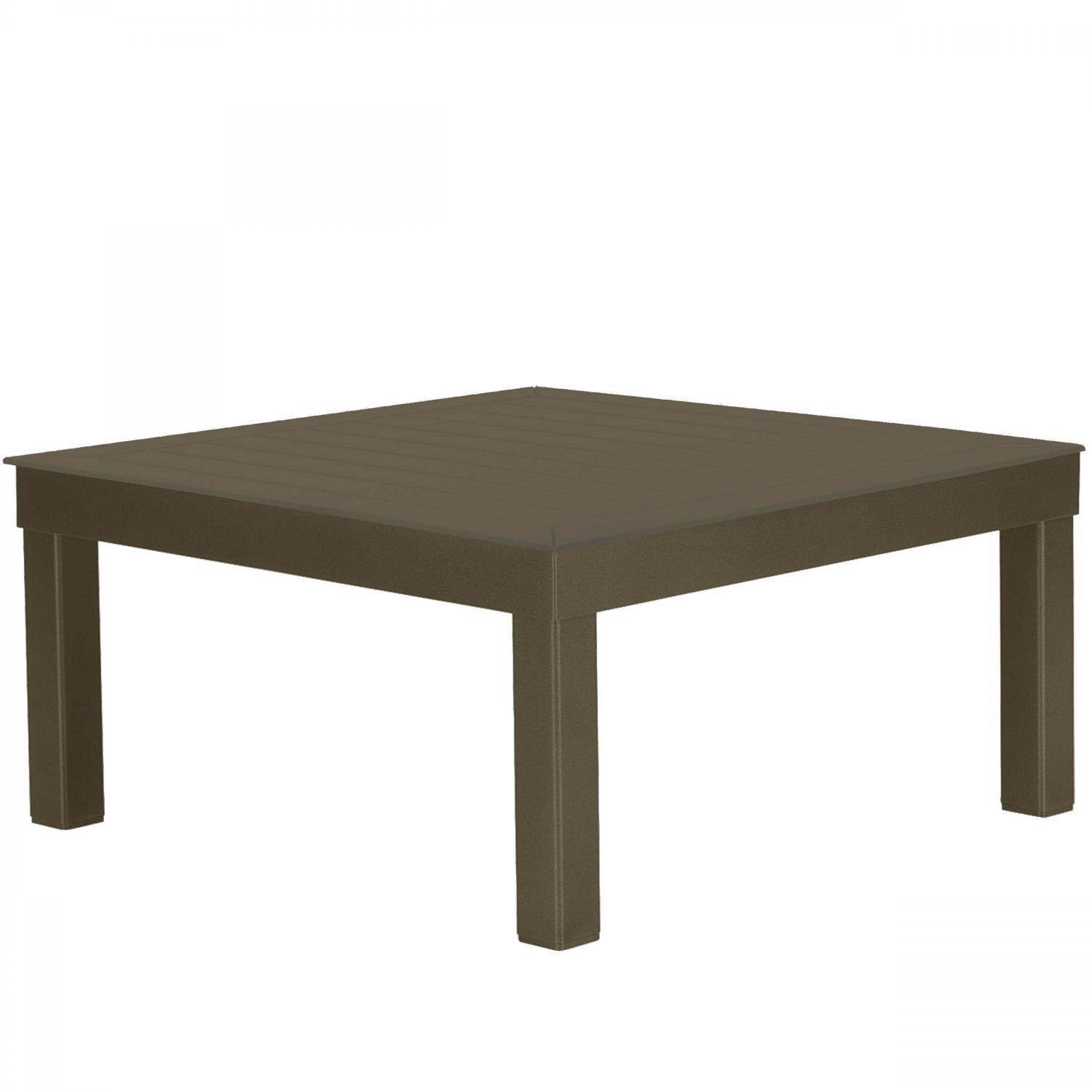 Ashbee Aluminum Square Patio Coffee Table With MGP Top By Telescope Casual - Textured Beachwood thumbnail