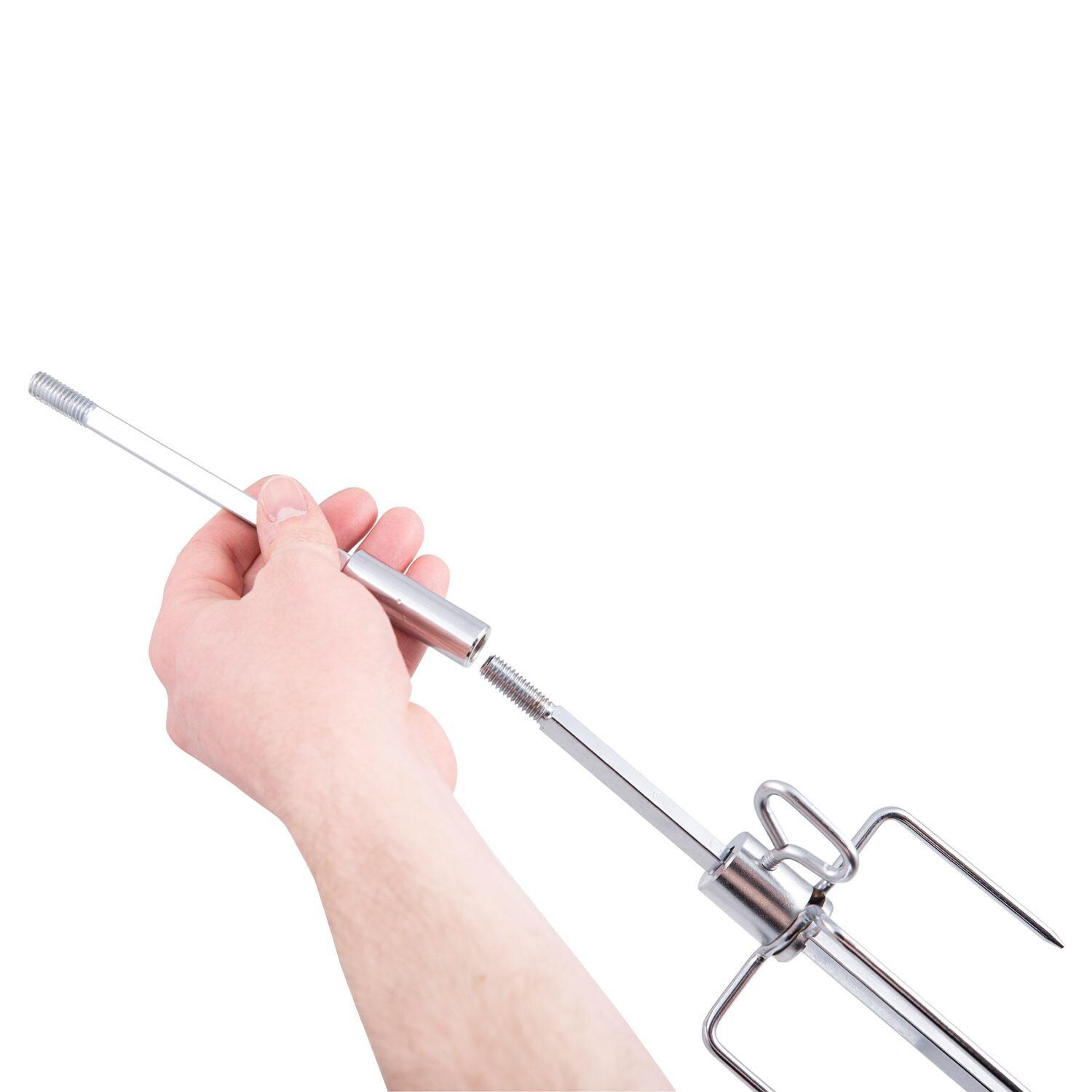 Broil King 60669 Deluxe Pellet Rotisserie Kit - Rod Assembly - White Background thumbnail