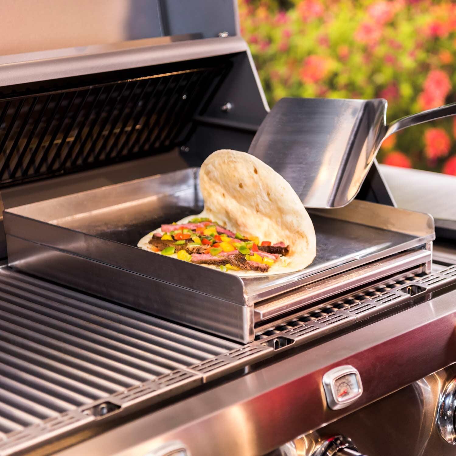 Saber Select R52SC0421 4-Burner 30-Inch Infrared Propane Gas Grill - Accessory Griddle with Tacos (Griddle Sold Separately)  thumbnail