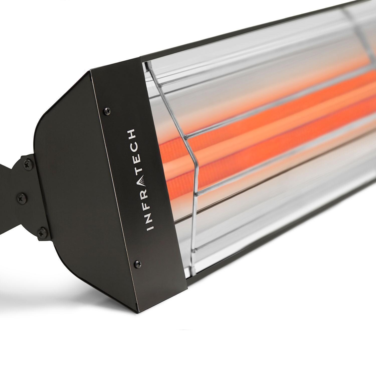 Infratech WD5224BL WD-Series 48 Inch 5200W Dual Element Electric Patio Heater - 240V - Black - Display - White Background thumbnail