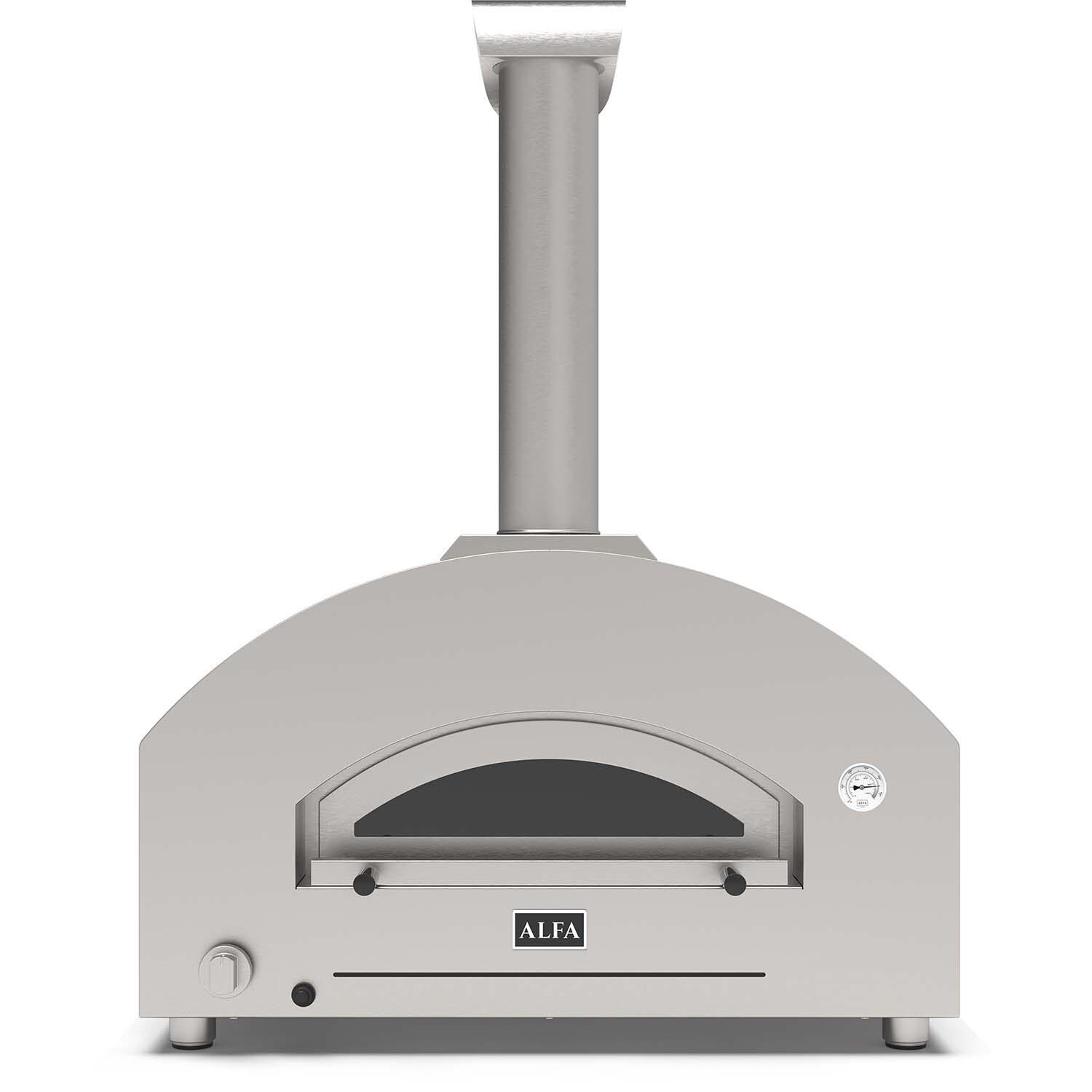 Alfa Futuro 4 Pizze Natural Gas Pizza Oven - White Stone - FXFT-4P-MWS-U