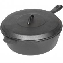Cajun Classic 4-Quart Seasoned Cast Iron Chicken Fryer With Basket - GL10495CS image