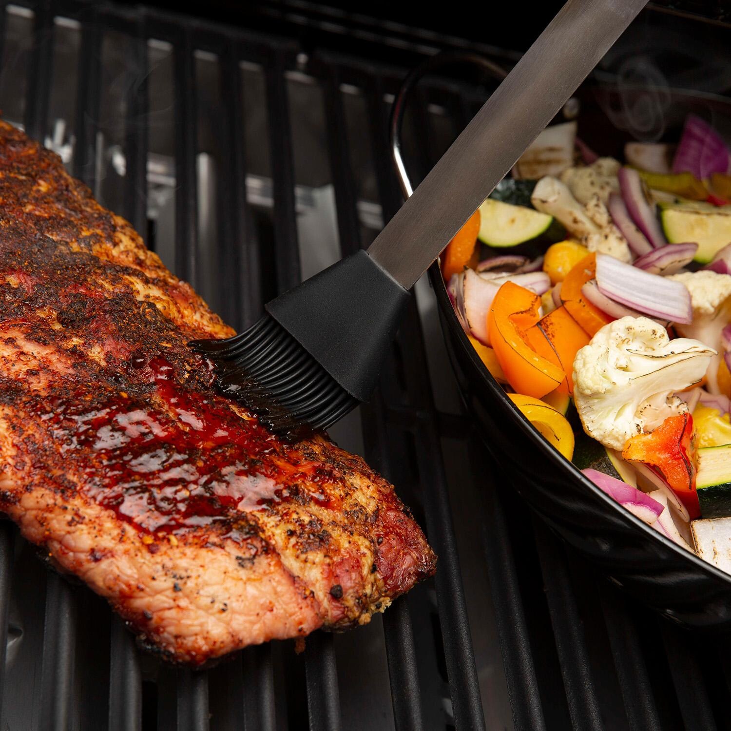 GrillPro Deluxe Tool Set w/ Resin Handle - 3 Pc - 40043 - Basting Brush - Lifestyle thumbnail